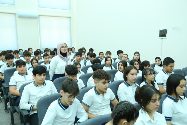 17 dekabr 2025-ci il tarixdə 313 № li tam orta məktəbdə "Narkotiksiz gələcək naminə” mövzusunda maarifləndirici görüş