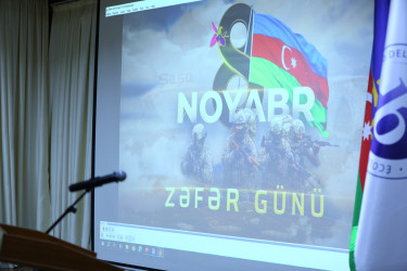 3 noyabr 2025-ci il tarixində “İdrak” liseyində 8 Noyabr-Zəfər Gününün beşinci ildönümünə həsr olunmuş "Zəfərin qəhrəmanları: şəhidlər və qazilər" adlı tədbir