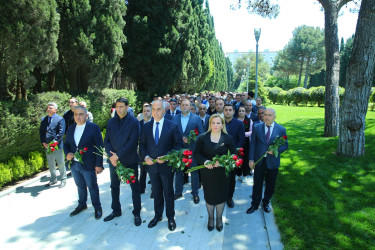 10 may 2025-ci il tarixində xalqımızın Ümummilli Lideri Heydər Əliyevin anadan olmasının 102-ci ildönümü münasibətilə Fəxri Xiyabanın ziyarəti