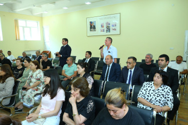 23 iyun 2026-cı il tarixində Binəqədi Rayon İcra Hakimiyyətinin başçısı Elxan Allahverdiyevin 9-cu mikroayon sakinləri ilə səyyar qəbulu