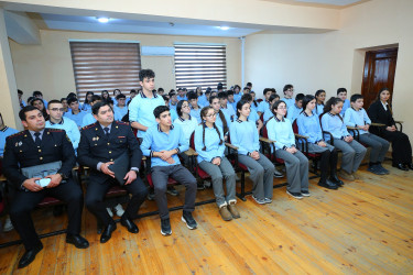 19 dekabr 2025-ci il tarixində 314 № li tam orta məktəbdə "Narkotiksiz gələcək naminə” mövzusunda maarifləndirici görüş