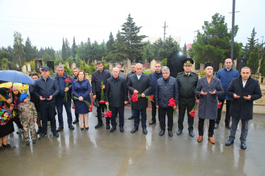 Vətən müharibəsi şəhidləri - çavuş, hərbi feldşer Arəstə Kərim qızı Baxışova və əsgər Rövşən Kazım oğlu Hüseynovun şəhadətlərinin ikinci ildönümü, Ermənistan silahlı qüvvələrinin təxribatı nəticəsində şəhid olan hərbi qulluqçular Vadim Alik oğlu Qocayev və Amin Rasim oğlu Qəfərlinin 40 mərasimi ilə əlaqədar anım tədbirləri