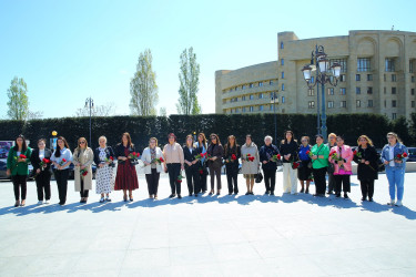 Binəqədi rayonunda əməkdar elm xadimi, tibb elmləri doktoru, görkəmli oftolmoloq-alim, akademik Zərifə xanım Əliyevanın abidəsinin ziyarəti