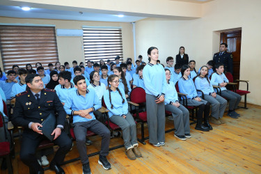 19 dekabr 2025-ci il tarixində 314 № li tam orta məktəbdə "Narkotiksiz gələcək naminə” mövzusunda maarifləndirici görüş