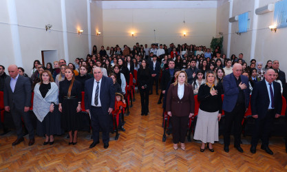 Binəqədi rayonunda “Xocalı soyqırımının dünya ictimaiyyətinə çatdırılmasında ümummilli lider Heydər Əliyevin rolu” adlı tədbir