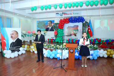 31 oktyabr 2025-ci il tarixində Binəqədi rayonu Rüstəm Əliyev adına 3 nömrəli tam orta məktəbdə “Konstitusiya və Suverenlik İli” çərçivəsində “Zəfər, Bayraq və Konstitusiya” adlı tədbir