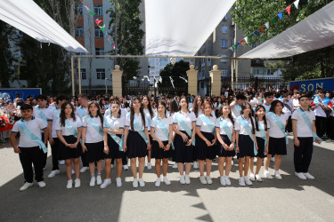 13 iyun 2026-cı il tarixində 2025-2026-cı tədris ilinin başa çatması münasibətilə Binəqədi rayonunun orta ümumtəhsil müəssisələrində “Son zəng” tədbirləri