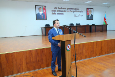 28 oktyabr 2025-ci il tarixində “Konstitusiya və Suverenlik İli” çərçivəsində Fövqəladə Hallar Nazirliyinin Mülki Müdafiə Qoşunlarında 8 Noyabr-“Zəfər Günü”nün beşilliyi münasibətilə tədbir