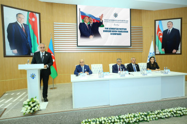 12 sentyabr 2026-cı il tarixində Yeni Azərbaycan Partiyası (YAP) Binəqədi rayon təşkilatının XI konfransı