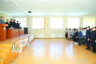 08 may 2025-ci il tarixdə 246 nömrəli məktəb-liseydə "Narkotiksiz gələcək naminə” mövzusunda görüş