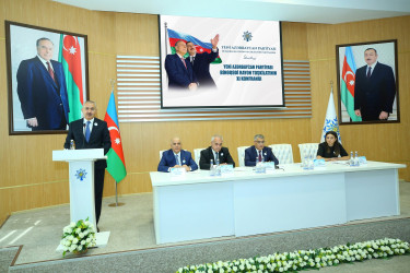 12 sentyabr 2026-cı il tarixində Yeni Azərbaycan Partiyası (YAP) Binəqədi rayon təşkilatının XI konfransı