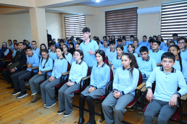 19 dekabr 2025-ci il tarixində 314 № li tam orta məktəbdə "Narkotiksiz gələcək naminə” mövzusunda maarifləndirici görüş