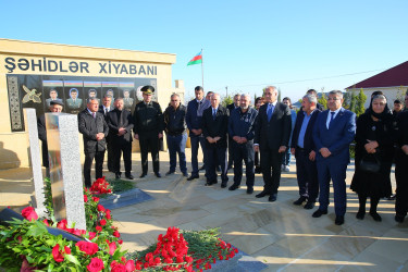 Vətən müharibəsi şəhidi əsgər Elnur Nəcəf oğlu Mustafayevin şəhadətinin ikinci ildönümü münasibətilə anım mərasimi