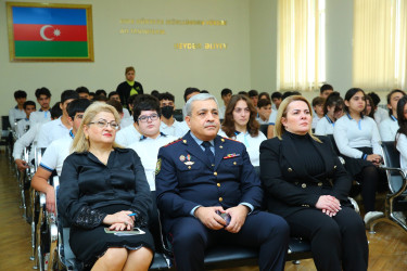 115 saylı tam orta məktəbdə "Narkotiksiz gələcək naminə!” mövzusunda maarifləndirici tədbir