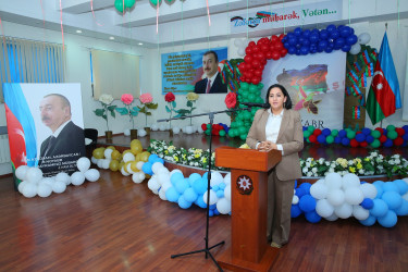 31 oktyabr 2025-ci il tarixində Binəqədi rayonu Rüstəm Əliyev adına 3 nömrəli tam orta məktəbdə “Konstitusiya və Suverenlik İli” çərçivəsində “Zəfər, Bayraq və Konstitusiya” adlı tədbir