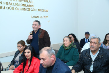 04 noyabr 2025-ci il tarixində Binəqədi Rayon İcra Hakimiyyətinin başçısı Elxan Allahverdiyevin 7-ci mikrorayon sakinləri ilə səyyar qəbulu