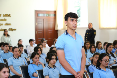 29 may 2025-ci il tarixdə 248 № li tam orta məktəbdə "Narkotiksiz gələcək naminə!” mövzusunda növbəti maarifləndirici tədbir