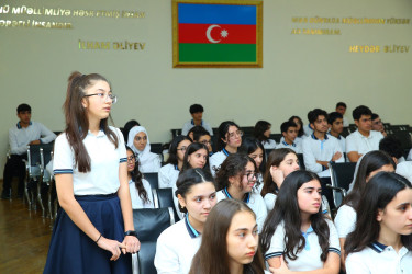 115 saylı tam orta məktəbdə "Narkotiksiz gələcək naminə!” mövzusunda maarifləndirici tədbir