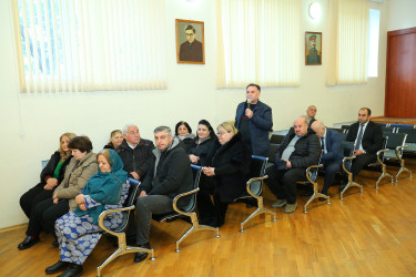 18 dekabr 2025-ci il tarixində Binəqədi Rayon İcra Hakimiyyətinin başçısı Elxan Allahverdiyevin 9-cu mikrorayon sakinləri ilə səyyar qəbulu