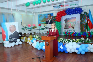 31 oktyabr 2025-ci il tarixində Binəqədi rayonu Rüstəm Əliyev adına 3 nömrəli tam orta məktəbdə “Konstitusiya və Suverenlik İli” çərçivəsində “Zəfər, Bayraq və Konstitusiya” adlı tədbir