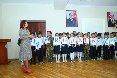 Binəqədi rayonu 143 nömrəli tam orta məktəbdə 8 Noyabr- Zəfər Gününə həsr olunmuş “Zəfər Günün Mübarək, Azərbaycan!” adlı tədbir