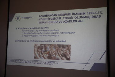 03 iyun 2025-ci il tarixində  “Azərbaycan Konstitusiyası və insan hüquqları” adlı tədbir