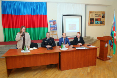 28 noyabr 2025-ci il tarixində 182 № li tam orta məktəbdə "Narkotiksiz gələcək naminə!” mövzusunda növbəti maarifləndirici tədbir