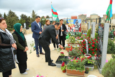 Vətən müharibəsi şəhidi- Samir Adışirin oğlu Paşayevin doğum günü ilə bağlı məzarının ziyarəti