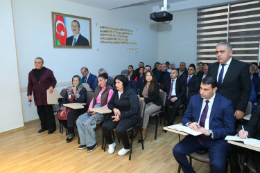 04 noyabr 2025-ci il tarixində Binəqədi Rayon İcra Hakimiyyətinin başçısı Elxan Allahverdiyevin 7-ci mikrorayon sakinləri ilə səyyar qəbulu