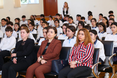 06 may 2025-ci il tarixdə 135 nömrəli tam orta məktəbdə "Narkotiksiz gələcək naminə” mövzusunda görüş