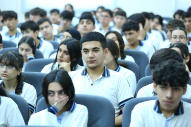 17 dekabr 2025-ci il tarixdə 313 № li tam orta məktəbdə "Narkotiksiz gələcək naminə” mövzusunda maarifləndirici görüş