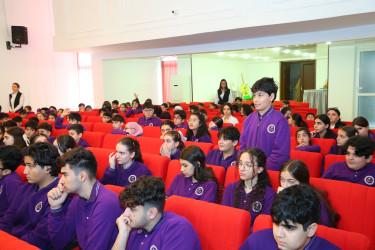 12 noyabr 2025-ci il tarixində “Era” tam orta ümumtəhsil məktəbində "Narkotiksiz gələcək naminə” mövzusunda görüş
