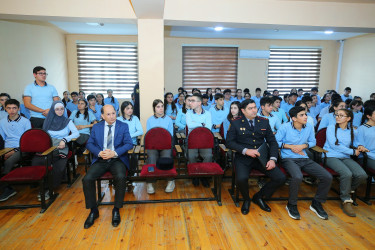 19 dekabr 2025-ci il tarixində 314 № li tam orta məktəbdə "Narkotiksiz gələcək naminə” mövzusunda maarifləndirici görüş