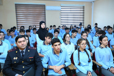 19 dekabr 2025-ci il tarixində 314 № li tam orta məktəbdə "Narkotiksiz gələcək naminə” mövzusunda maarifləndirici görüş