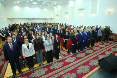 06 aprel 2026-cı il tarixində YAP Binəqədi rayon təşkilatı Ümummilli lider Heydər Əliyevin anadan olmasının 103-cü ildönümünə həsr olunmuş “Ulu öndərin tarixi missiyası – zəfərə aparan yol” adlı tədbir