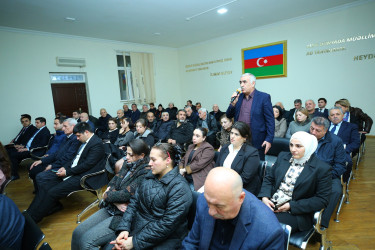 11 dekabr 2025-ci il tarixində Binəqədi Rayon İcra Hakimiyyətinin başçısı Elxan Allahverdiyevin M.Ə.Rəsulzadə qəsəbə sakinləri ilə səyyar qəbulu