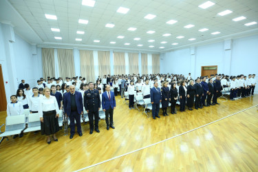 08 dekabr 2025-ci il tarixində 300 № li tam orta məktəbdə “Gələcəyimizi şiddət və asılılıqdan qoruyaq!” mövzusunda maarifləndirici tədbir