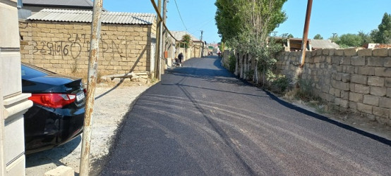 Binəqədi rayonunda Tədbirlər Planına uyğun olaraq mərhələli şəkildə asfaltlama işləri davam etdirilir