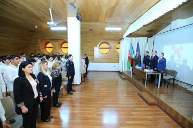 09 dekabr 2025-ci il tarixində “İdrak” liseyində "Narkotiksiz gələcək naminə!” mövzusunda növbəti maarifləndirici tədbir