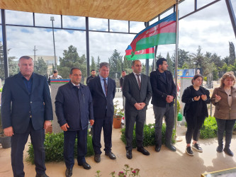 Vətən müharibəsi şəhidi Nihad Rzaxanovun məzarının ziyarəti