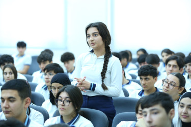 17 dekabr 2025-ci il tarixdə 313 № li tam orta məktəbdə "Narkotiksiz gələcək naminə” mövzusunda maarifləndirici görüş