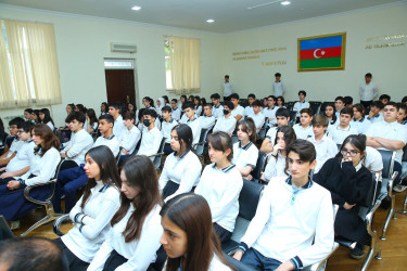 115 saylı tam orta məktəbdə "Narkotiksiz gələcək naminə!” mövzusunda maarifləndirici tədbir