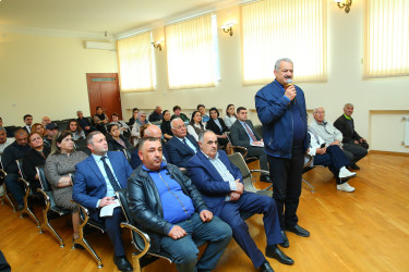 02 may 2025-ci il tarixində Binəqədi Rayon İcra Hakimiyyətinin başçısı Elxan Allahverdiyevin 8-ci mikrorayon sakinləri ilə səyyar qəbulu