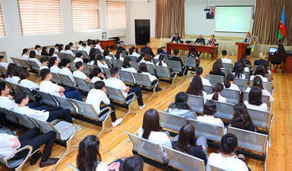 Binəqədi rayonu 83 saylı məktəb-liseydə "Narkotiksiz gələcək naminə!” mövzusunda maarifləndirici tədbir