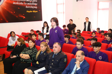 12 noyabr 2025-ci il tarixində “Era” tam orta ümumtəhsil məktəbində "Narkotiksiz gələcək naminə” mövzusunda görüş