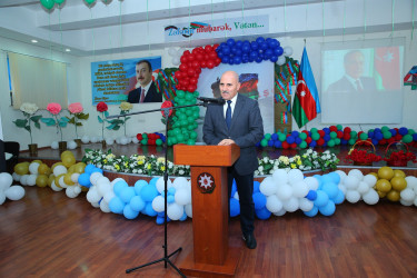 31 oktyabr 2025-ci il tarixində Binəqədi rayonu Rüstəm Əliyev adına 3 nömrəli tam orta məktəbdə “Konstitusiya və Suverenlik İli” çərçivəsində “Zəfər, Bayraq və Konstitusiya” adlı tədbir