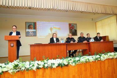 06 may 2025-ci il tarixdə 135 nömrəli tam orta məktəbdə "Narkotiksiz gələcək naminə” mövzusunda görüş