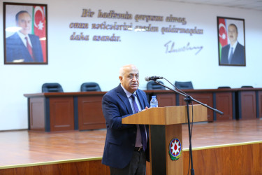 28 oktyabr 2025-ci il tarixində “Konstitusiya və Suverenlik İli” çərçivəsində Fövqəladə Hallar Nazirliyinin Mülki Müdafiə Qoşunlarında 8 Noyabr-“Zəfər Günü”nün beşilliyi münasibətilə tədbir