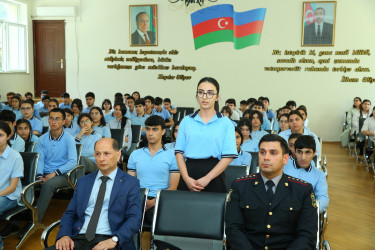 29 may 2025-ci il tarixdə 248 № li tam orta məktəbdə "Narkotiksiz gələcək naminə!” mövzusunda növbəti maarifləndirici tədbir