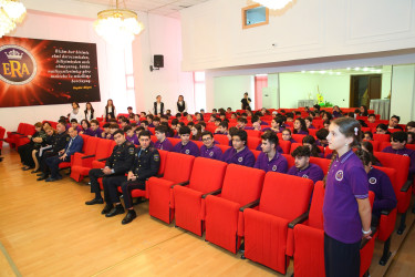 12 noyabr 2025-ci il tarixində “Era” tam orta ümumtəhsil məktəbində "Narkotiksiz gələcək naminə” mövzusunda görüş